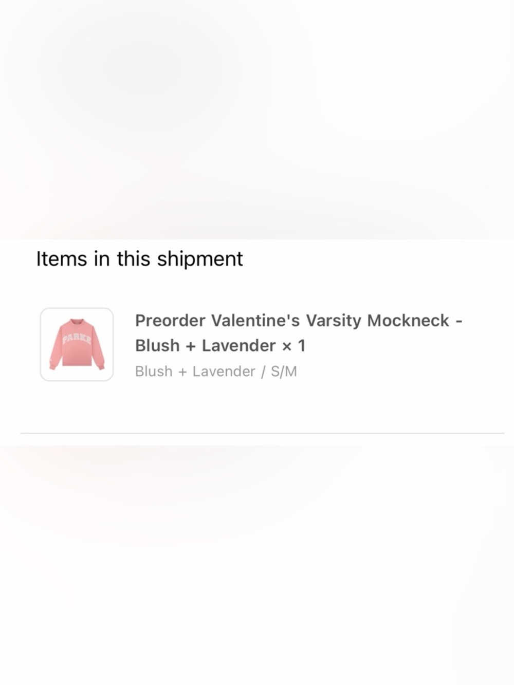 PARKE Valentines Day Preorder: Size S/M Blush & Lavender - Picture 10 of 10
